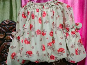 Off Shoulder Floral Top