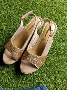 Gold Glitter Flats