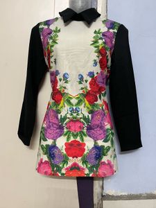 Korean Floral Printed Designer One Piece