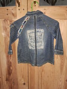 sale🎊🎆🎄🎉Denim Jacket with Fun Patches