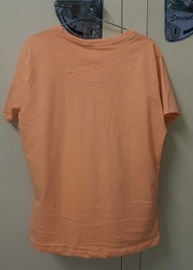 Coral Orange Color Tshirt For Women🧡🍊