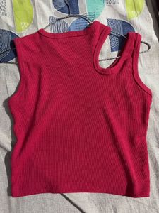 Chic Red Ribbed Tank | Everyday Comfort &amp; Style