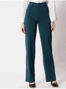 Teal High Waisted Trousers (Branded)