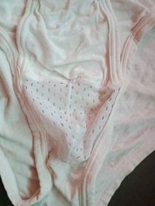 AOELEMEN Sill White Briefs Separation Tora