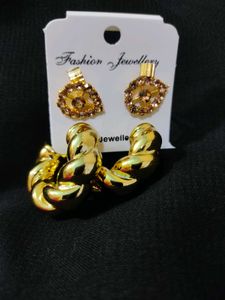 Pretty ,cute Earrings Pair Of 3✨