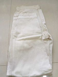 Bershka White Jeans