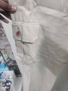 Cargo Style Beige Pants