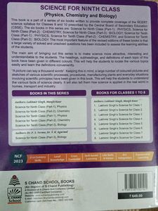 Class 9th S Chand Phy, Che &amp; Bio Books Part-2