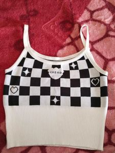 Korean Crop Nd Tank Top