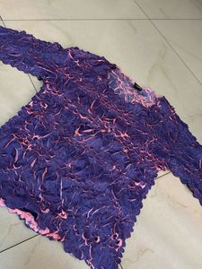 Textured Purple Top