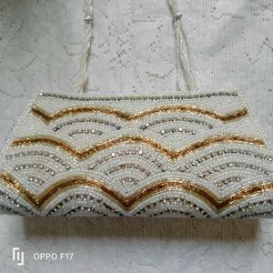 White Pearl Clutch
