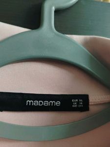 Dusty Pink Front Zip Top By Madame