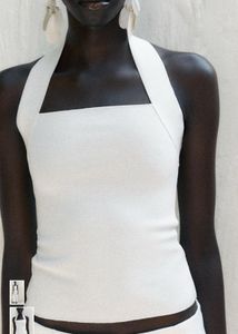 ZARA White Halter top with Tag