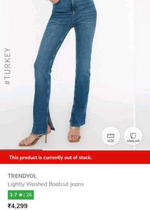 TRENDYOL Women&#39;s Bootcut Jeans