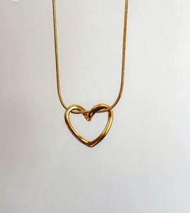 Open Heart Stainless Stell Necklace