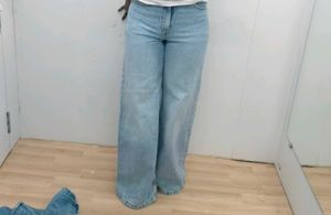 Light Wash Wide Leg Jeans