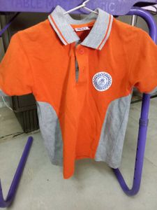 Kids Orange Polo T-shirt