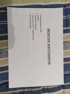 Medicine Masterbook Medical Student And Home Uses