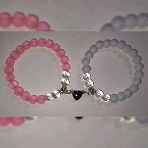 FREE SHIPPING...Magnetic Heart Couple Bracelets