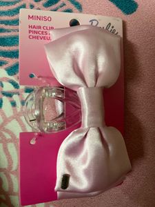 Barbie Pink Bow Hair Clip Combo With Tumbler