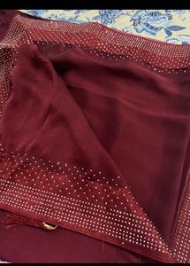 Stylish Double Colour Saare❤️with Stones