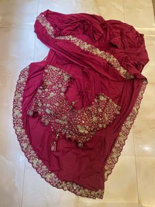 Drape Saree With Heavy Blouse