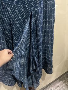Ritu Kumar Cotton Blue Printed Dress