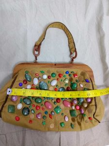 antique Handbag (wooden clutch)