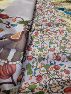 Premium Tussar Kalamkari Silk Sarees