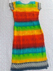 Rainbow Striped Kurti