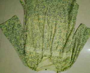 Floral Yellow Blouse Top