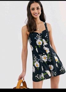 Black Floral Romper