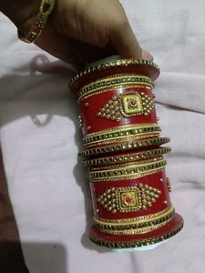 Red &amp; Gold Bridal Chura