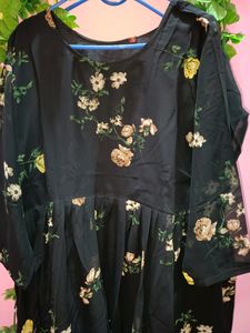 Black Anarkali Suit Set