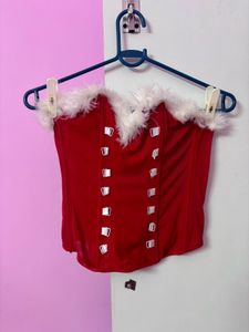 Red Christmas Corset