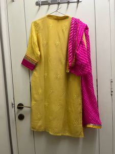 beautiful Lucknowi chickenkari kameez