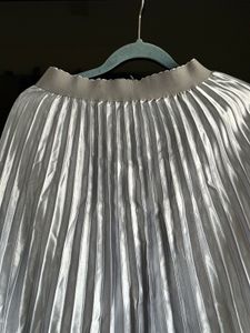 Size - 28 to 30 Silver Pleated Skirt