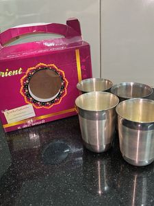 Silver Plated Glasses (Gota Chandi)