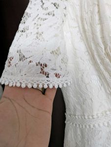 Bridesmaid Elegant White Lace Gown