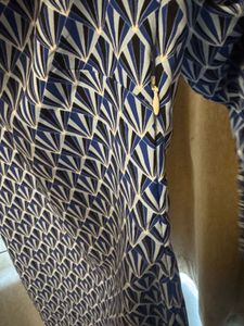 Blue Patterned Dress