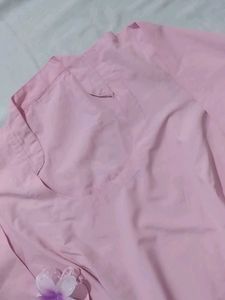 Pink Floral Print Kurta handmade