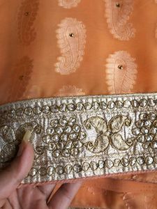 Elegant Orange Saree