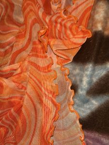 Retro Swirl Print Mesh Pants (Never Worn)