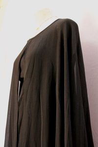 Elegant Black Cape Dress