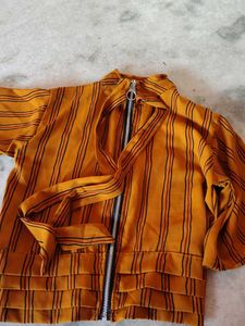 Striped Mustard Jacket