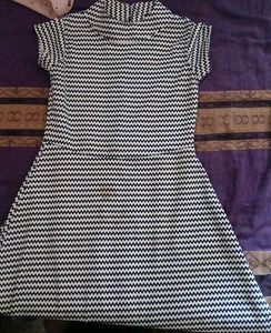 Chic Chevron Print Dress