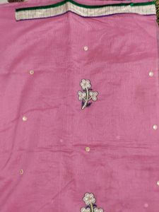 Super net Party Wear Saree With Blouse