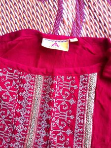 Beautiful Ethnic Top With Golden Work