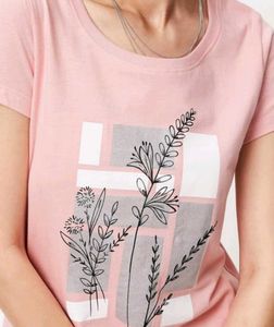 MAX Pink Floral Graphic Tee