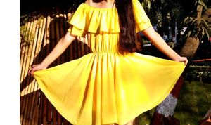 Yellow 💛 Off Shoulder Dress